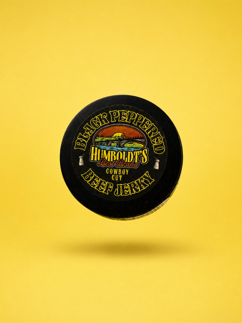 Humboldt's Black Peppered Beef Jerky Chew in Container