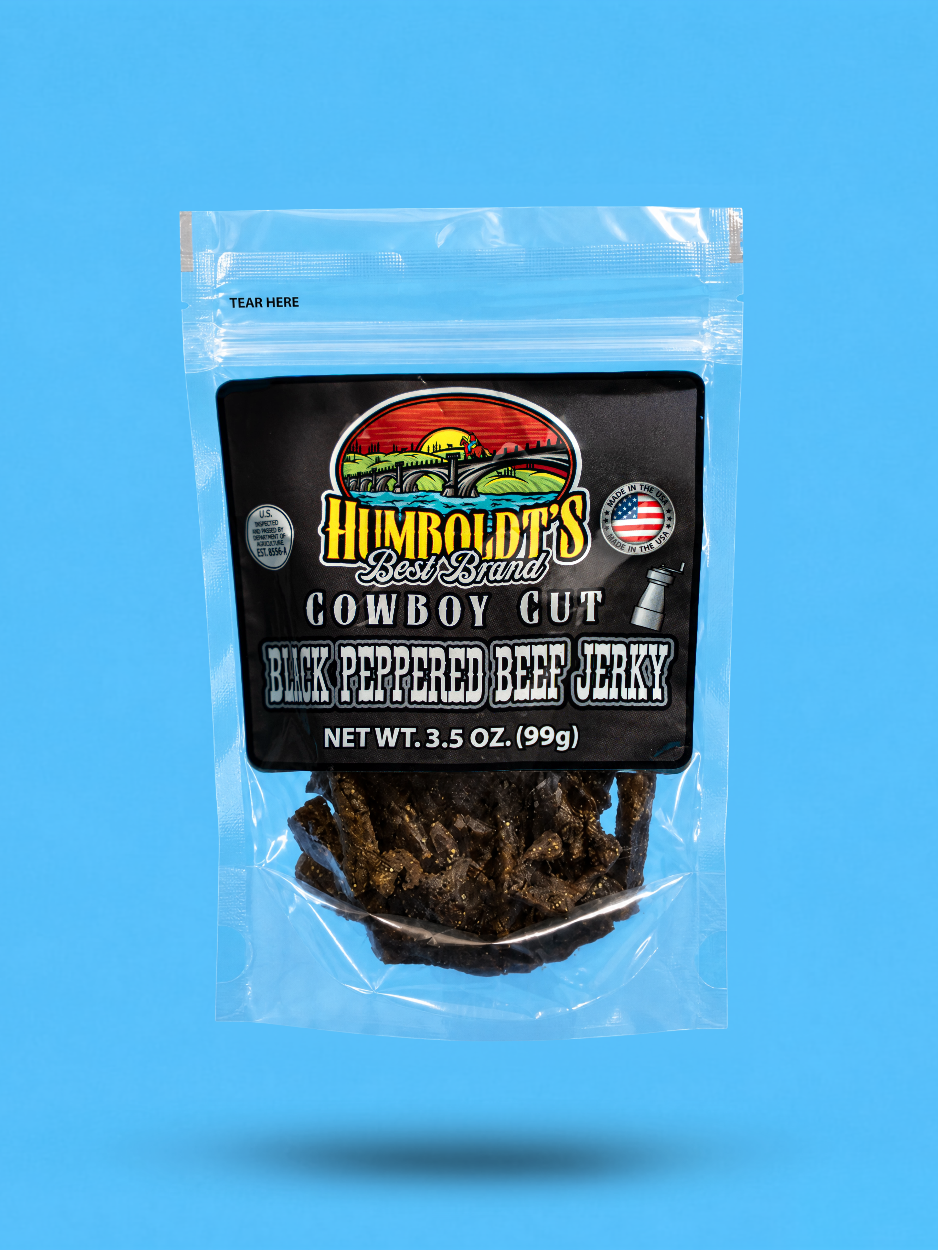 Cowboy Cut Black Peppered Beef Jerky (3.5oz)