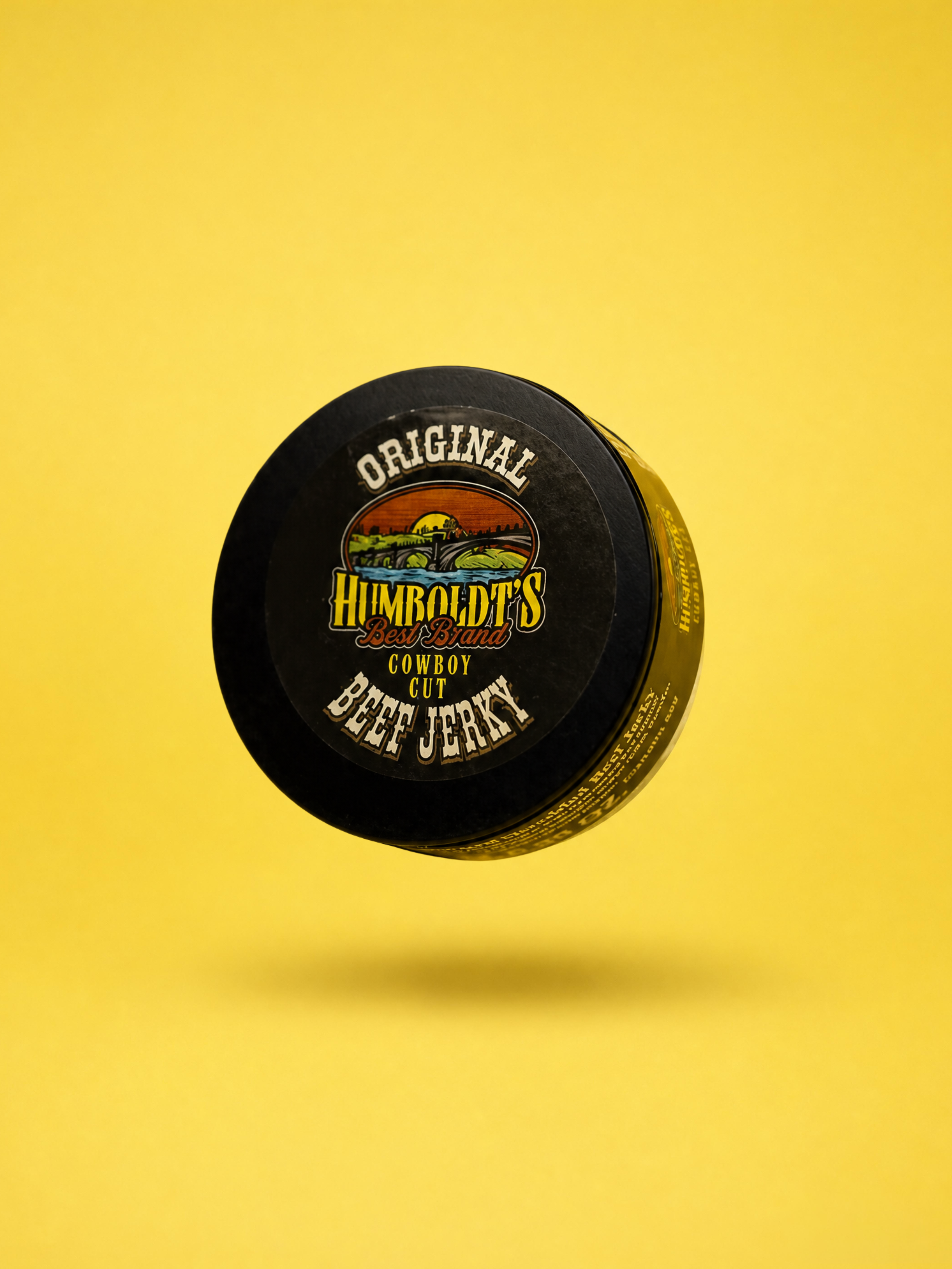 Humboldt's Original Cowboy Cut Beef Jerky Chew in Container