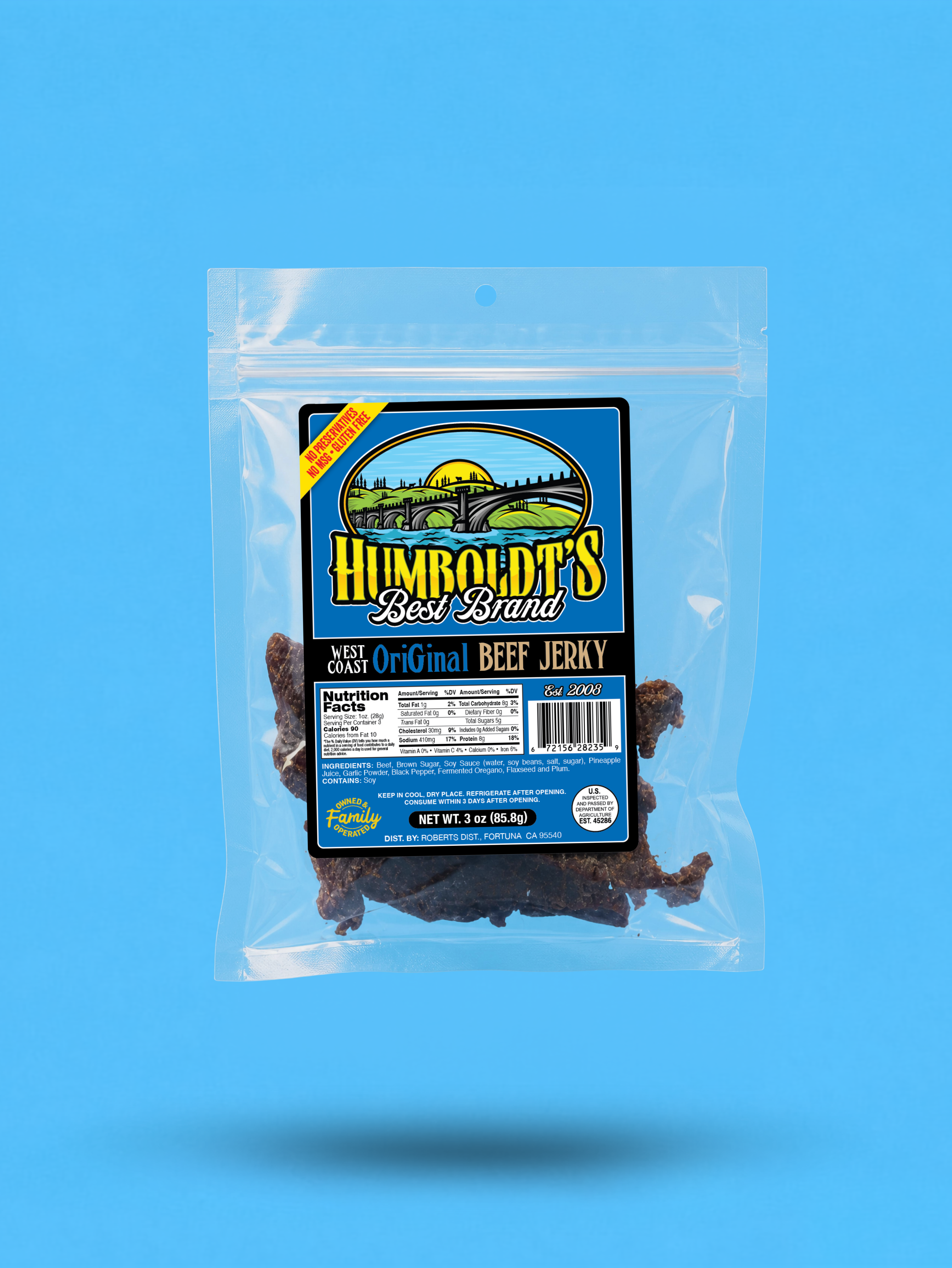 Humboldt's Best Brand Original Beef Jerky