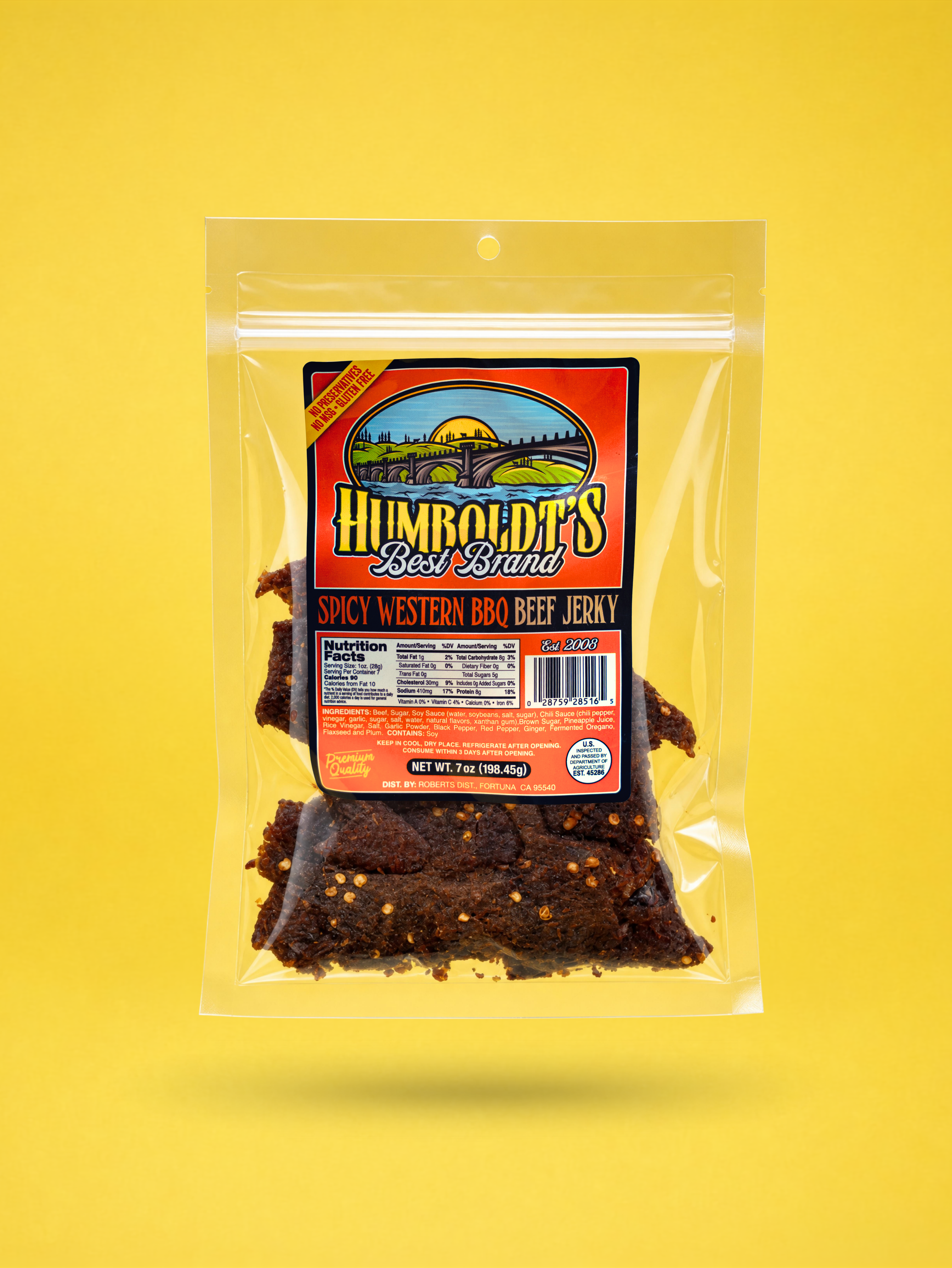 Spicy Western BBQ Beef Jerky (7oz)