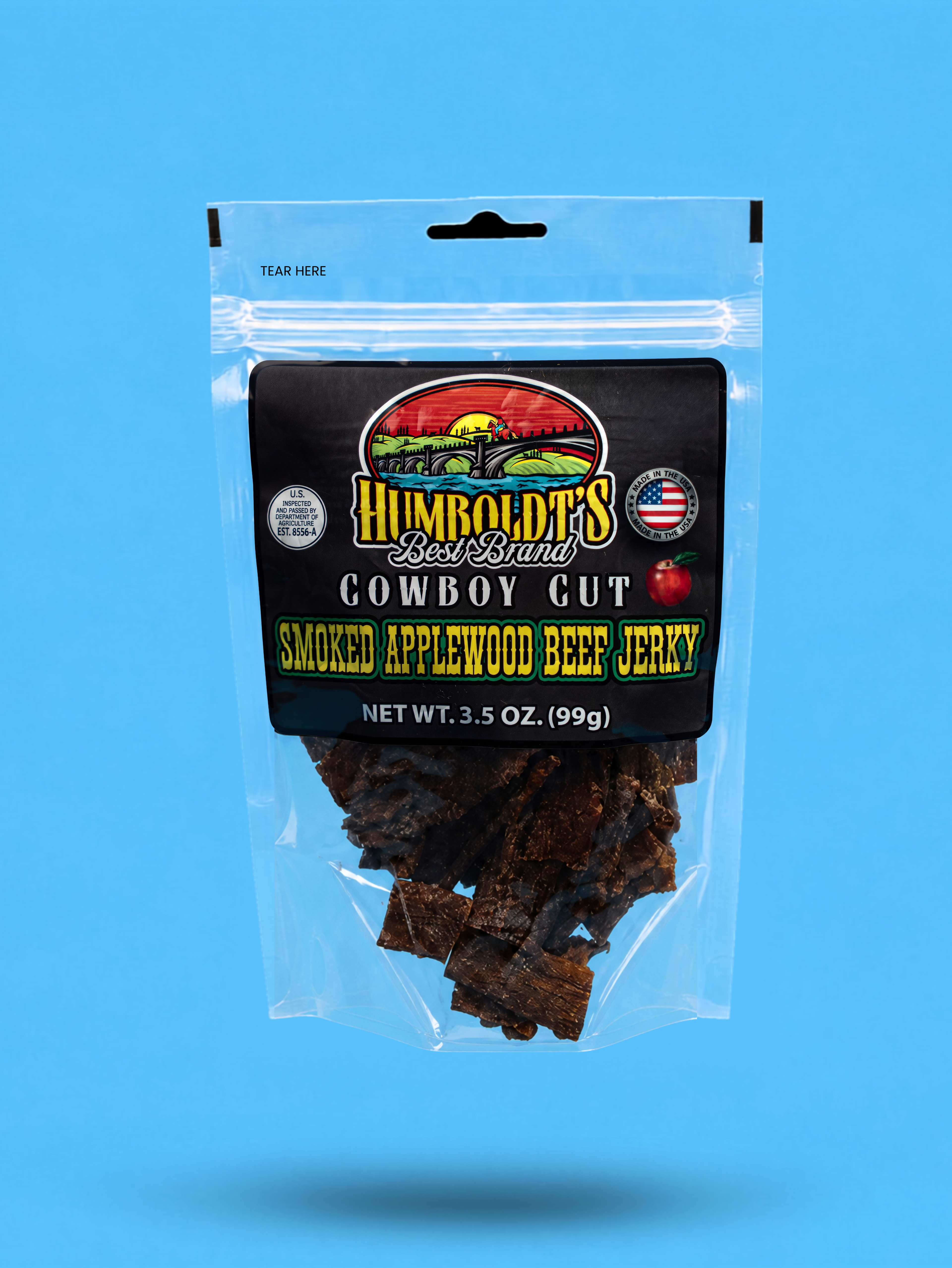 Humboldt's Best Brand Smoked Applewood Beef Jerky