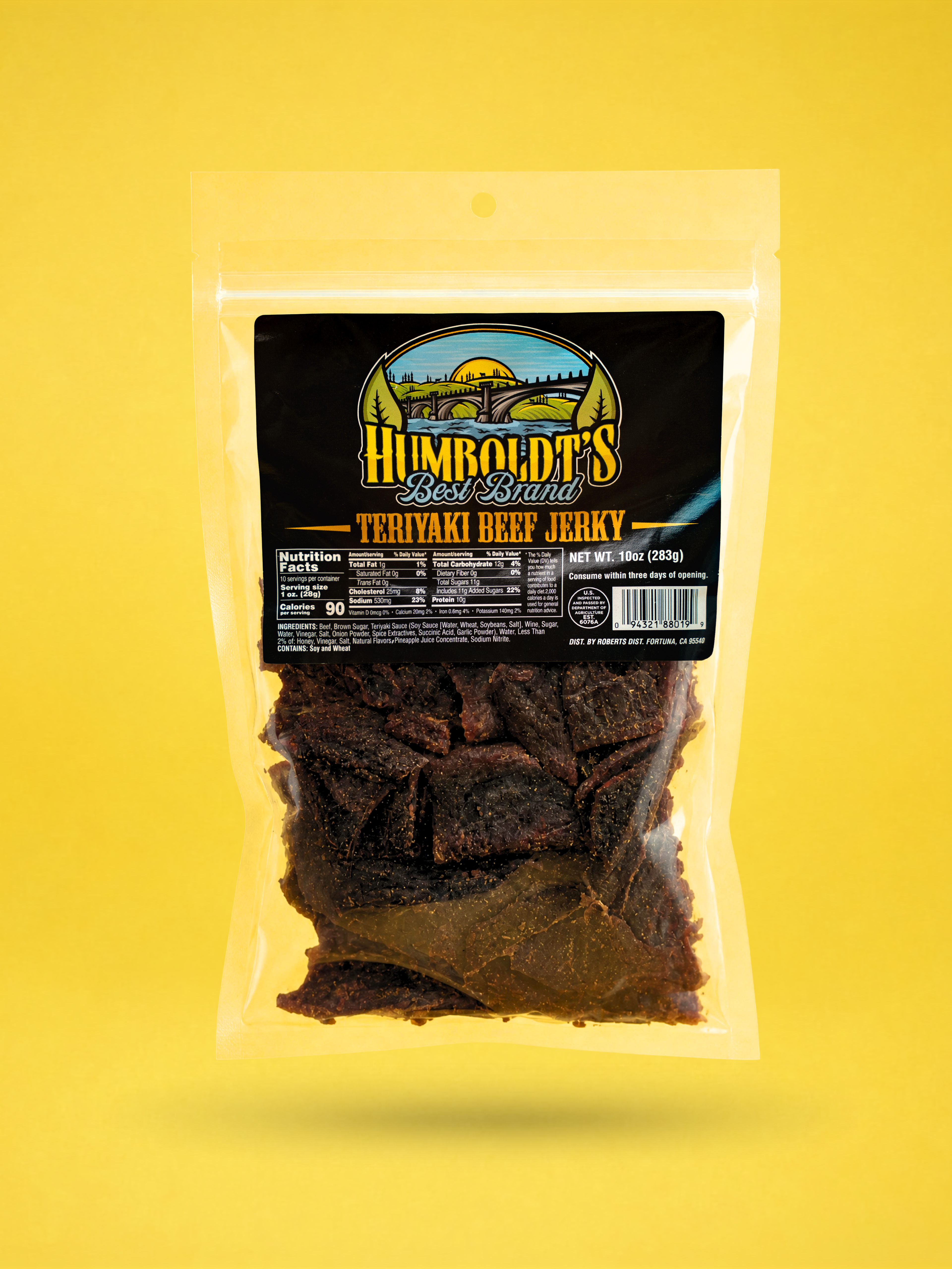 Humboldt's Best Teriyaki Beef Jerky (10oz)